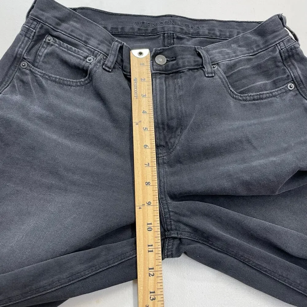 American Eagle Low Rise Skater Black Denim Jeans size 10 Short - Picture 13 of 15